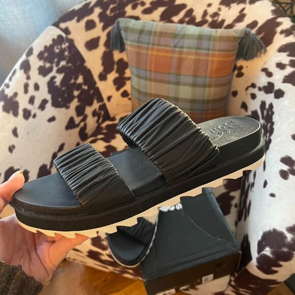 Black Sorel Sandals - Picture 1 of 6